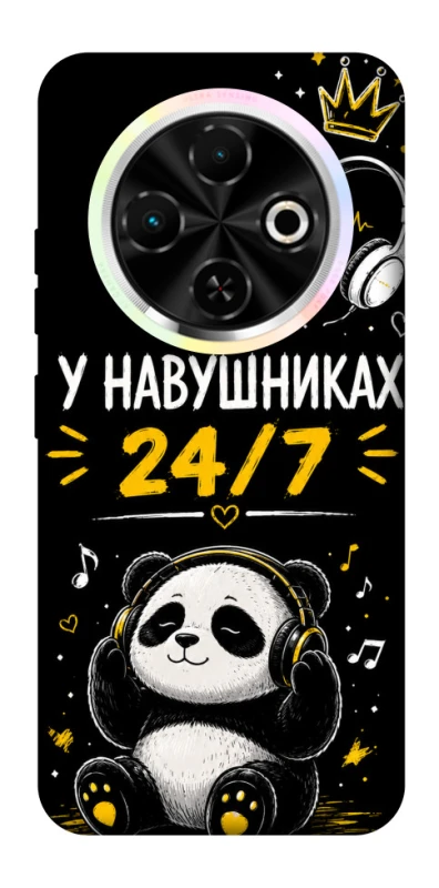 Чехол на TECNO Spark 30C У навушниках 24/7 фото 1 из 1