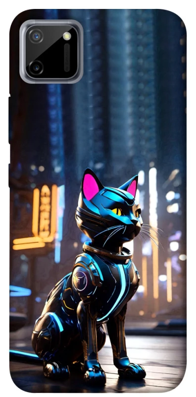 Чехол на Realme C11 Cyber cat фото 1 из 1