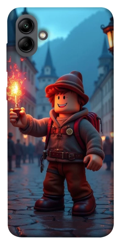 Чохол на Samsung Galaxy A04 Roblox Fire Logo Blue Flames фото 1 з 1