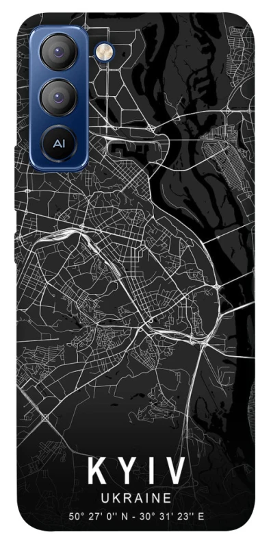 Чохол на TECNO Pop 5 LTE Kyiv map фото 1 з 1