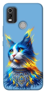 Чохол на Nokia C21 Plus Кіт патріот фото 1 з 1