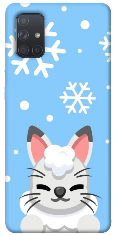 Чохол на Samsung Galaxy A71 Adopt Me Snow Kitty Smile фото 1 з 1