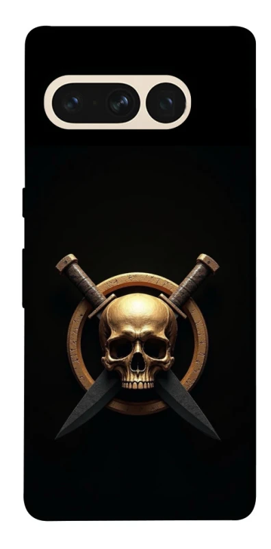 Чохол на Google Pixel 7 Pro Golden Skull фото 1 з 1