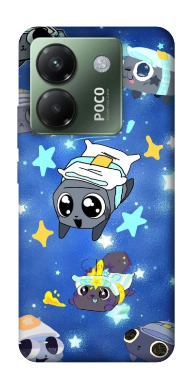 Чохол на Xiaomi Poco M7 pro 5G Pebble kitten stars фото 1 з 1