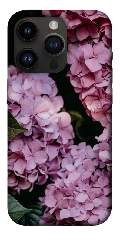 Чохол на Apple iPhone 14 Pro (6.1") Рожеві гартензії фото 1 з 1
