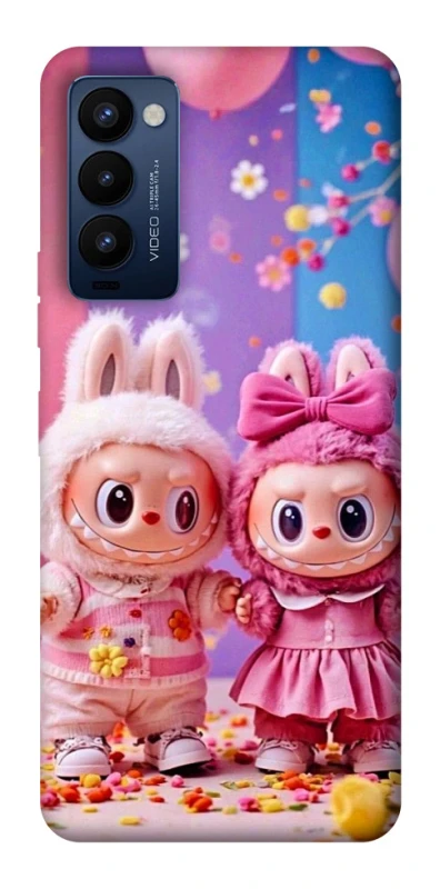 Чехол на TECNO Camon 18 Pro Labubu twins ver.2 фото 1 из 1