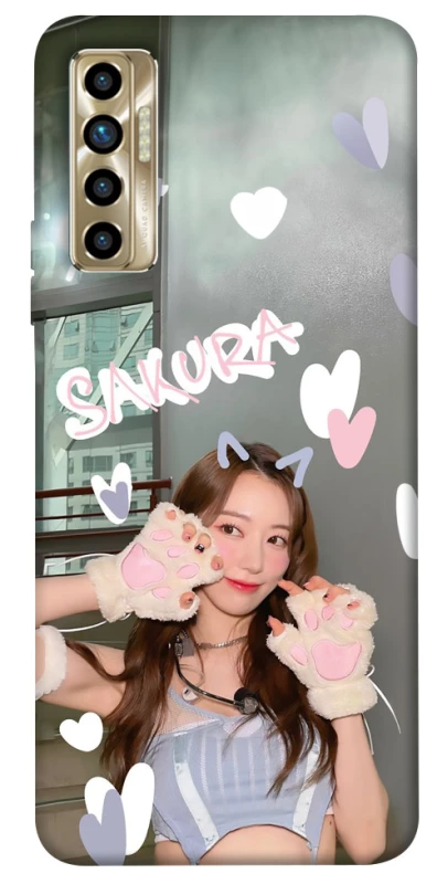 Чохол на TECNO Camon 17P Sakura - LE SSERAFIM фото 1 з 1