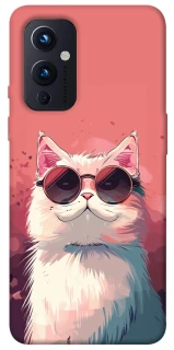 Чехол на OnePlus 9 Сat with glasses фото 1 из 1