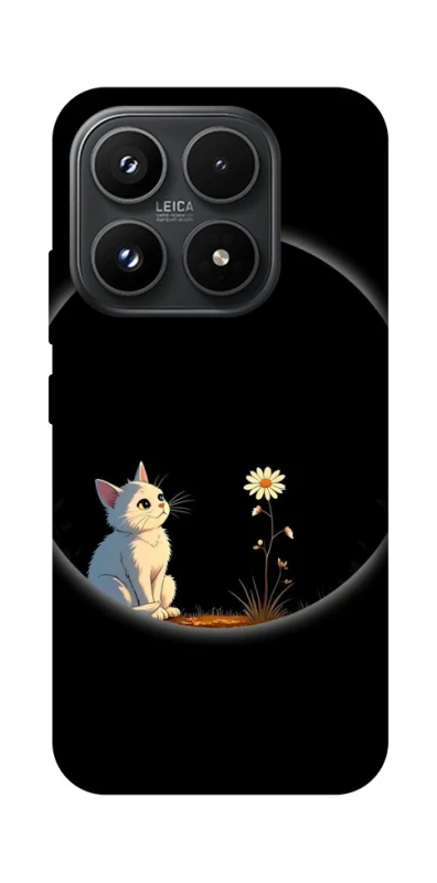 Чехол на Xiaomi 17 Cat and flower фото 1 из 1