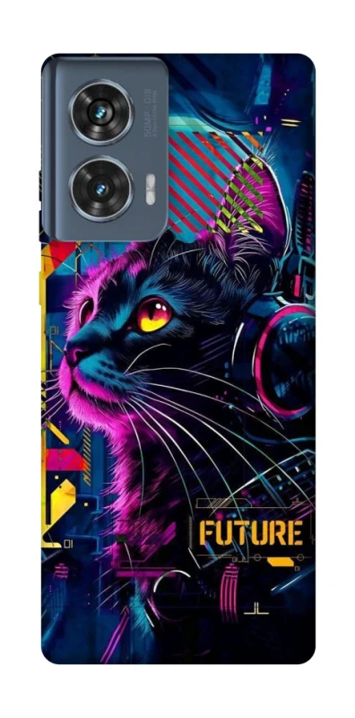 Чехол на Motorola Edge 50 Cyber Cat v2 фото 1 из 1