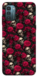 Чохол на Nokia G21 Черепа та рози фото 1 з 1