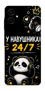 Чехол на Samsung Galaxy A07 У навушниках 24/7 фото 1 из 1