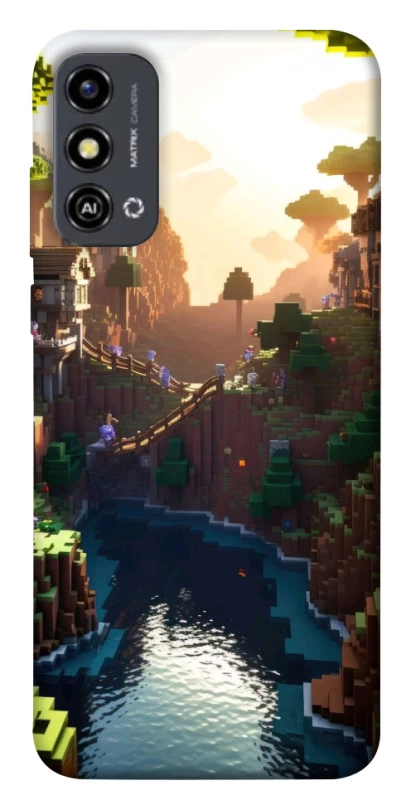 Чехол на ZTE Blade A53 Minecraft sunset фото 1 из 1