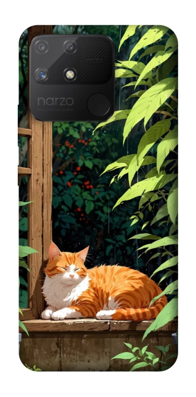 Чехол на Realme Narzo 50A red cat фото 1 из 1