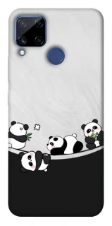 Чохол на Realme C15 Four pandas фото 1 з 1