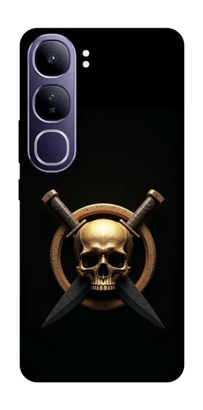 Чохол на Vivo Y300 Golden Skull фото 1 з 1