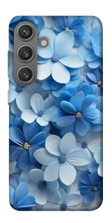 Чехол на Samsung Galaxy S24+ Синие цветы фото 1 из 1