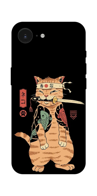 Чехол на Apple iPhone 17e (6.1") Кот-самурай фото 1 из 1