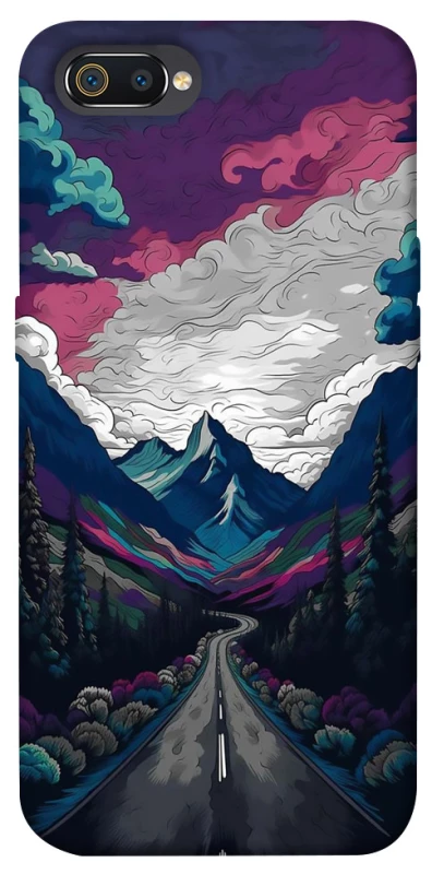 Чехол на Realme C2 Нарисованные горы фото 1 из 1