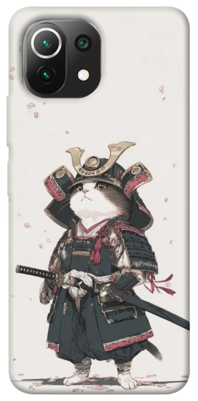 Чохол на Xiaomi Mi 11 Lite Samurai Cat Warrior фото 1 з 1