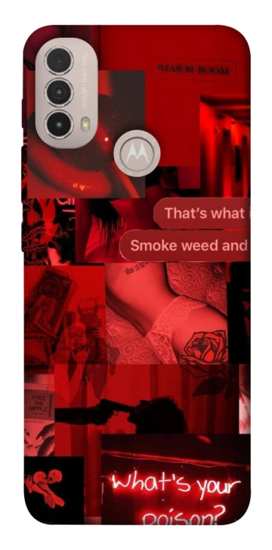 Чохол на Motorola Moto E40 Love collage ver.1 фото 1 з 1