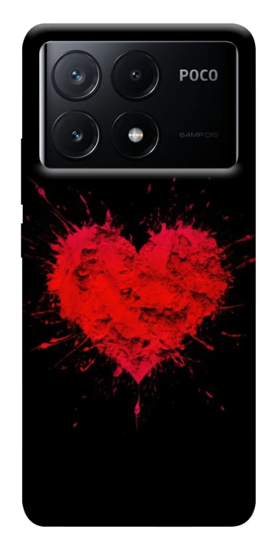 Чехол на Xiaomi Poco X6 Splash heart фото 1 из 1
