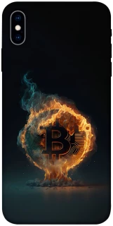 Чохол на Apple iPhone X (5.8") Fire Bitcoin фото 1 з 1
