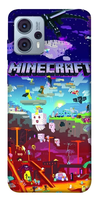 Чохол на Motorola Moto G23 Minecraft world фото 1 з 1