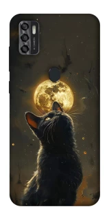 Чохол на ZTE Blade A7s (2020) Кіт під місяцем v2 фото 1 з 1