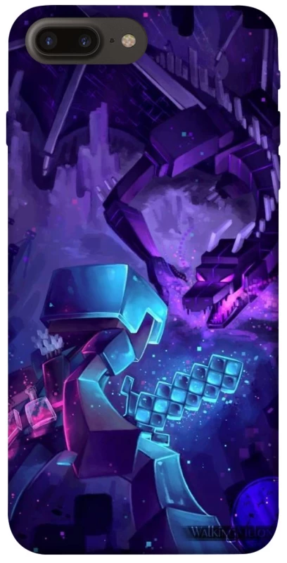 Чехол на Apple iPhone 7 plus / 8 plus Minecraft dragon фото 1 из 1