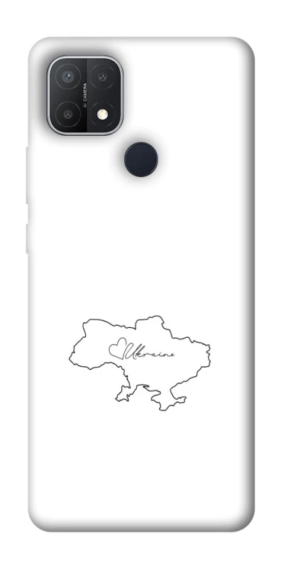 Чохол на Oppo A15s / A15 Ukraine map фото 1 з 1