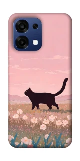 Чехол на Oppo A6 Pro 4G/5G cat on a field фото 1 из 2