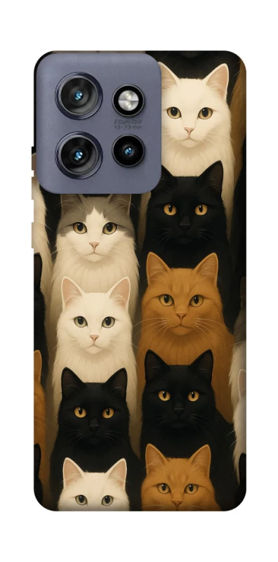 Чехол на Motorola Edge 50 Neo Colorful Cat Collage фото 1 Чехол на Motorola Edge 50 Neo Colorful Cat Collage фото 1 из 1