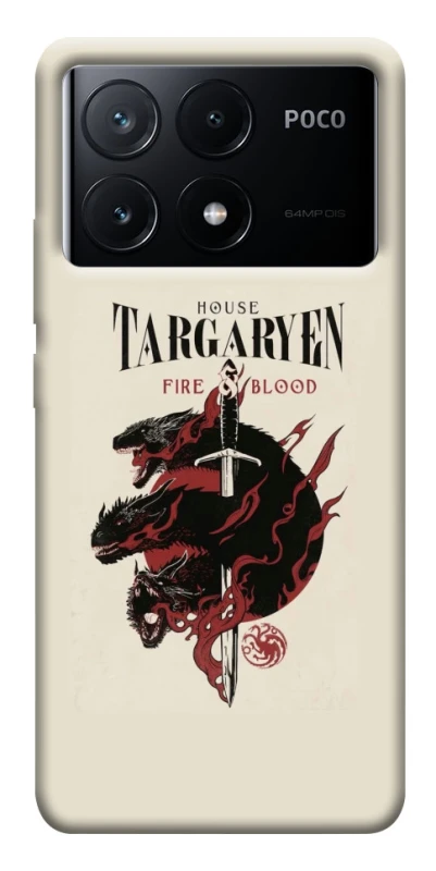 Чехол на Xiaomi Poco X6 House of the Dragon ver.4 фото 1 из 1