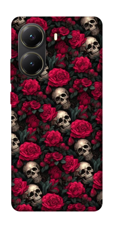 Чохол на Xiaomi Poco X7 Pro Черепа та рози фото 1 з 1