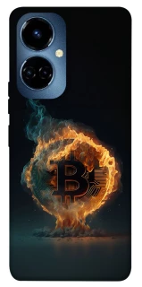Чохол на TECNO Camon 19 Fire Bitcoin фото 1 з 1