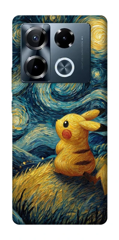 Чохол на Infinix Note 40 Pro 4G Pikachu and Van Gogh фото 1 з 1