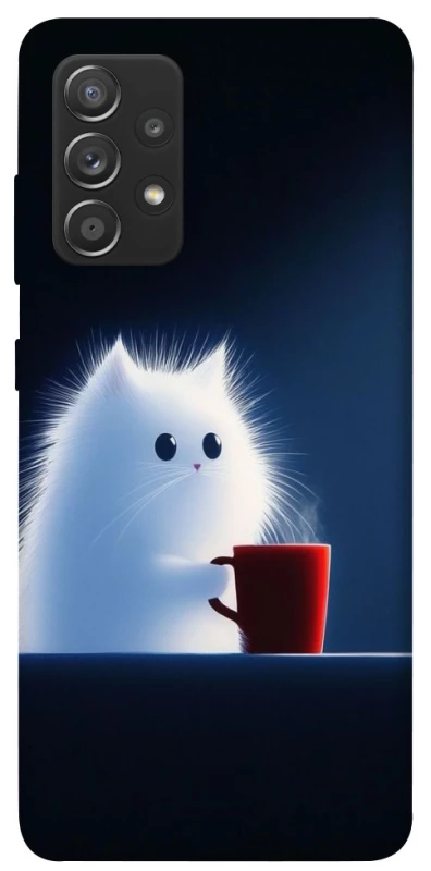 Чохол на Samsung Galaxy A72 4G / A72 5G Чохол кіт з кавою фото 1 з 1