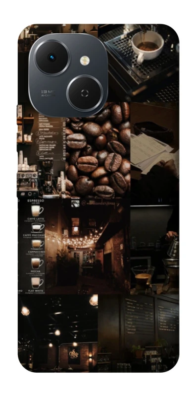 Чехол на TECNO Spark 40C Coffee collage ver.1 фото 1 из 1