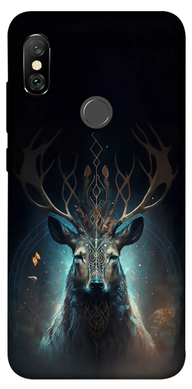 Чехол на Xiaomi Redmi Note 6 Pro Скандинавский олень v2 фото 1 из 1