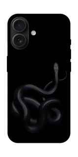Чехол на Apple iPhone 16 Black snake фото 1 Чехол на Apple iPhone 16 Black snake фото 1 из 1