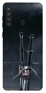Чохол на Samsung Galaxy A21 Мечі Ведьмака фото 1 з 1