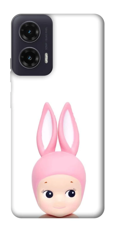 Чохол на Motorola Moto G35 Minimal Bunny Peek фото 1 з 1