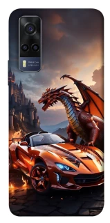 Чохол на Vivo Y53s Сar and dragon фото 1 з 1