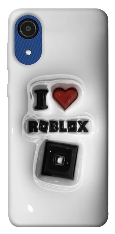 Чохол на Samsung Galaxy A03 Core I love Roblox фото 1 з 1