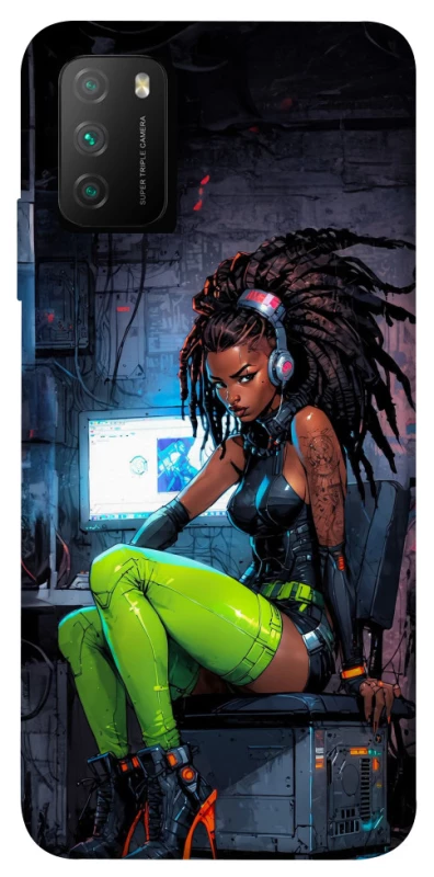 Чохол на Xiaomi Poco M3 Cyber girl фото 1 з 1