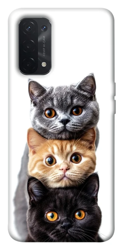 Чохол на Oppo A54 5G / A74 5G Гарні котики фото 1 з 1