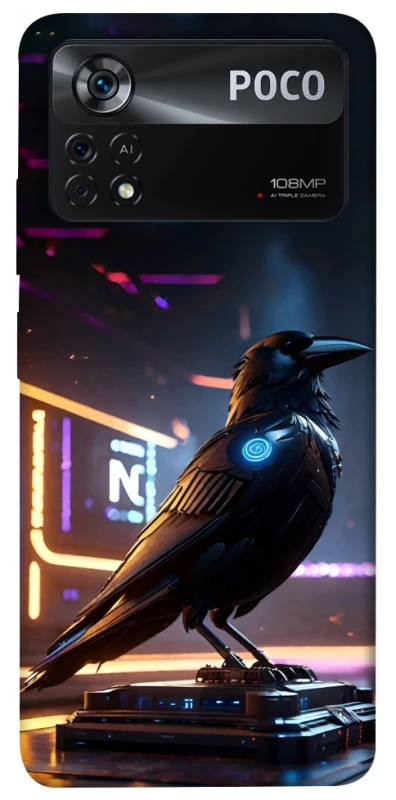 Чохол на Xiaomi Poco X4 Pro 5G Cyber Raven фото 1 з 1
