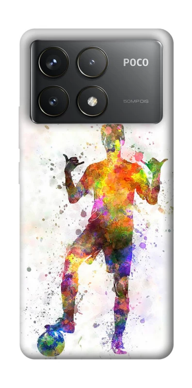 Чохол на Xiaomi Poco F6 Pro Football Player v3 фото 1 з 1