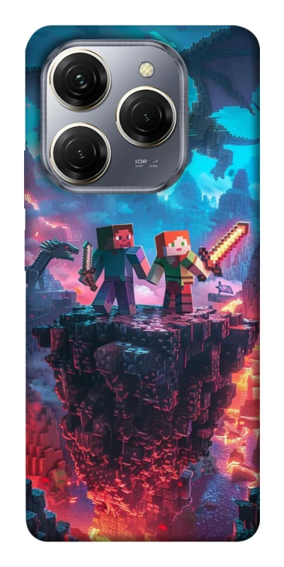 Чохол на TECNO Spark 20 Pro Minecraft v3 фото 1 з 1